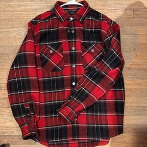 Harley-Davidson Red and Black Plaid Shirt